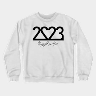 Happy New Year 2023 - Black Crewneck Sweatshirt